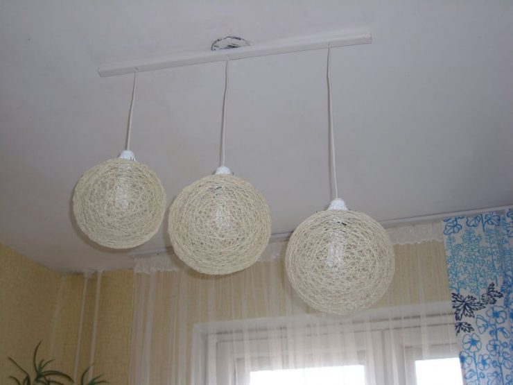 Абажуры из ниток