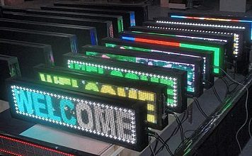 Светодиодная бегущая строка своими руками